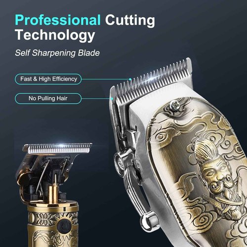 Suttik Professional Hair Clippers for Men & Electric Shavers Razor & Beard Trimmer Hair Trimmer for Men Haircut, Cordless Men's Hair Cutting Kit Barber Clippers and Trimmers Set