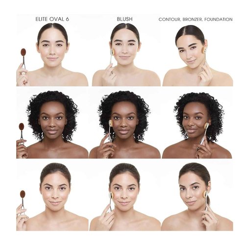 Artis Elite Oval Brush 6 in Rose Gold, 1 Pc Makeup Brush