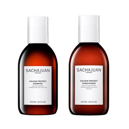 SACHAJUAN Colour Protect Shampoo and Conditioner Set | Ocean Silk & Microemulsion Technology to Prevent Color Fade and Preserve Brilliance | UV Defense | Vegan & Paraben-Free | Set of 2 (8.45 oz)