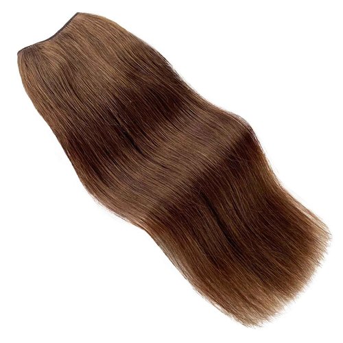 Benafee Brown One Piece Clip in Hair Extensions Real Human 100 Gram 22 Inch Full Head Seamless Double Weft ins No Shedding, 3.5274 Ounce