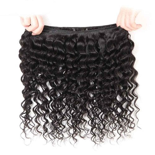 Natural Black Color Wet And Wavy Bundles Human Hair 28 28 28 Inch 8A Grade Peruvian Virgin Hair Same Length 3 Bundles Water Wave Human Hair Bundles Hair Extensions