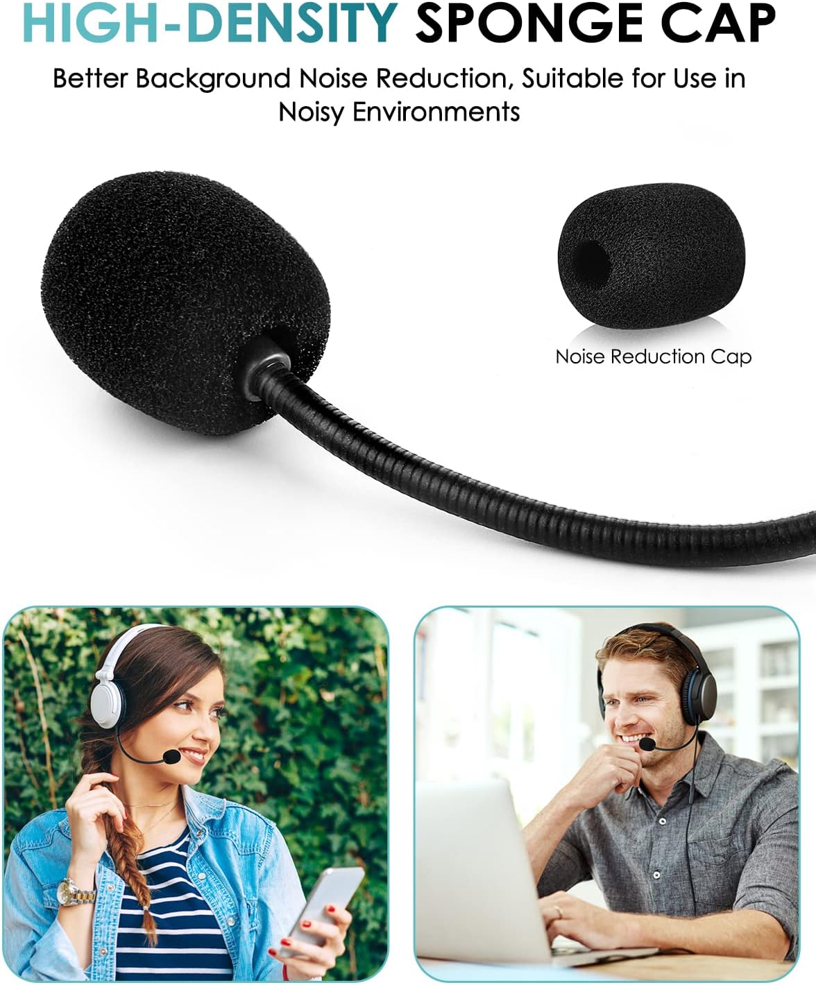 AKKE Mic Replacement Compatible with SteelSeries Arctis 1 3.5mm Jack Detachable Microphone Boom Noise Cancelling for Gaming Headsets