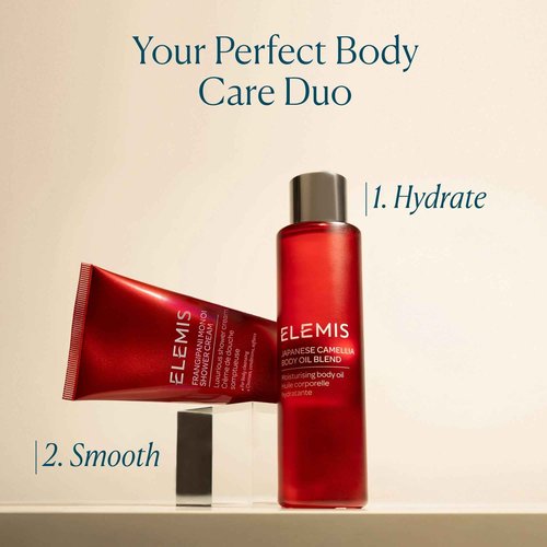 ELEMIS Japanese Camellia Body Oil Blend | Luxuriously Lightweight Body Oil Nourishes, Conditions, and Softens Pregnant and Postpartum Skin | 100 mL