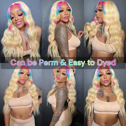 CYSDRH 13x4 Honey Blonde 613 Transparent Lace Frontal Only Human Hair Silky Straight Lace Front Human Hair Invisible Small Hair Knots - 18 Inch Honey Blonde 613 Frontal