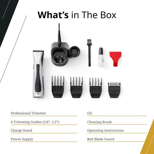 Wahl Professional Sterling MAG Cordless Trimmer, Lithium Ion, Quick-Detach Blade, 120 Minute Run Time, Includes Charging Stand