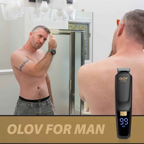 Beard Trimmer, 20 Piece Mens Grooming Kit and Hair Clipper, Electric Razor for Man Suitable for Beard, Face, Nose, Hair Trimmer, Black