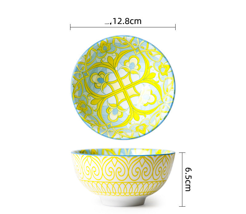 Ceramic Soup & Porridge Bowl - Porcelain Round Tableware for Kitchen