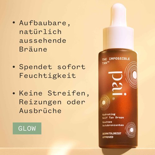 Pai Skincare - The Impossible Tan Hydrating Self Tan Drops | Natural, Vegan, Sensitive Skincare (1 fl oz | 30 ml)
