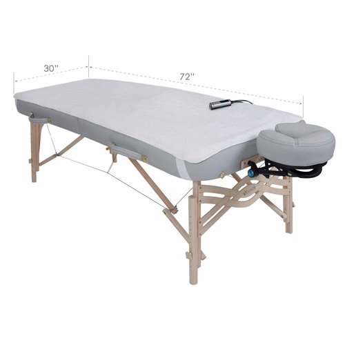 Earthlite Massage Table Warmer & Fleece Pad (2in1), ETL Certified, 3 Heat Settings, 13ft Cord/Heating Pad / 1 Year Replacement Guarantee