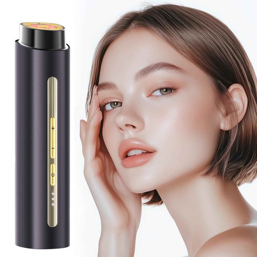 BNU Facial Lift Device, 3-in-1 Light Therapy Beauty Massager for Wrinkle, Lifting, Firming, Puffiness Reduction and Promote Absorption, 4 Level Skin Tightening Machine for Face, Neck and Eye