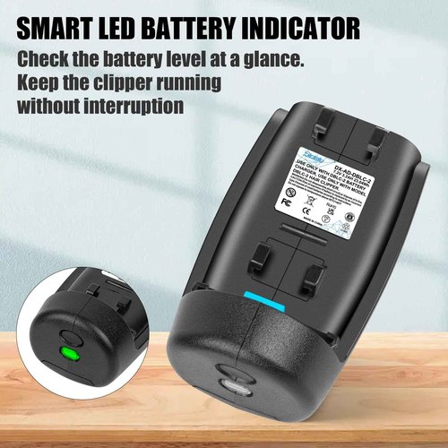 Sicimly DBLC-2 Replacement Battery for Supra ZR II & Pulse ZR II Cordless Clippers - Compatible with 79170 79025 79005 561458 560470 Models-Upgraded long-lasting li-ion(3.5H Use),Fits Original Charger