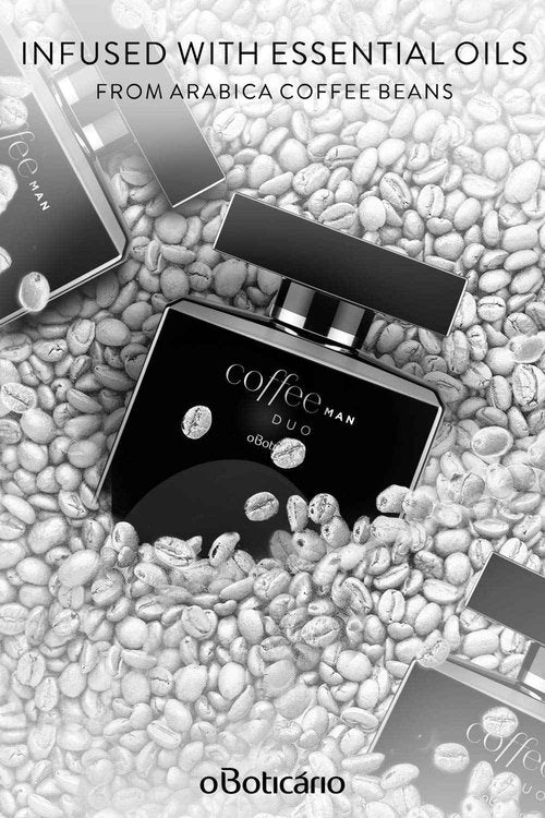 O Boticário Coffee Duo Man Eau de Toilette, Long Lasting Fragrance Cologne for Men, Fresh Spice Scent, 3.4 Ounce