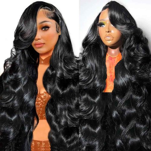 BIMKOS 30 Inch 13x6 Lace Front Wigs Human Hair 200% Density Body Wave HD Lace Front Wigs Human Hair Pre Plucked Glueless Body Wave Lace Frontal Wigs Human Hair for Women