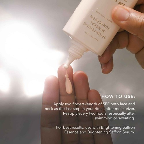 RANAVAT Brightening Mineral Face Sunscreen - Broad-Spectrum SPF 50 Mineral Sunscreen with Zero White Cast - Boosts Radiance & Helps Protect Against Signs of Aging - Safe for Sensitive Skin (50 ml)