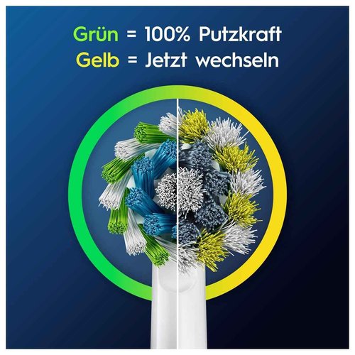 Oral-B Pro CrossAction Original Electric Toothbrush Heads - Superior Teeth Cleaning Replacement Brushes with Innovative X Bristles Toothbrush Attachment - White, Pack of 8