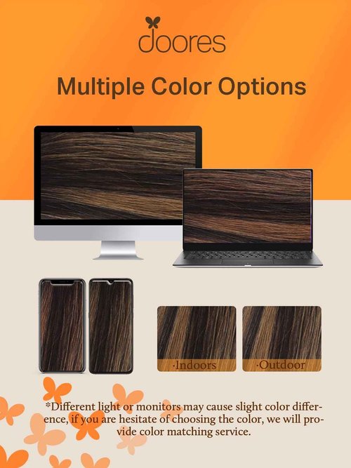 DOORES Tape-in Human Hair Extensions, Dark Brown to Chestnut Brown 100g 40pcs 16 Inch, Real Human Remy Hair, Straight