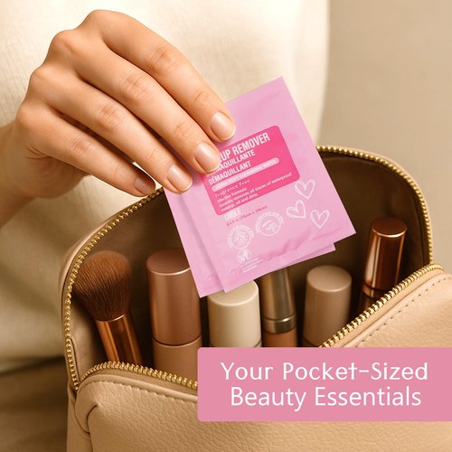 Air Jungles Makeup Remover Wipes Singles Wrapped 30 Pack, 750 Packs, Extra Large 6" x 8", Fragrance-Free, Removes Makeup and Oil, Ultra Soft Cleansing Wipes, Alcohol Free