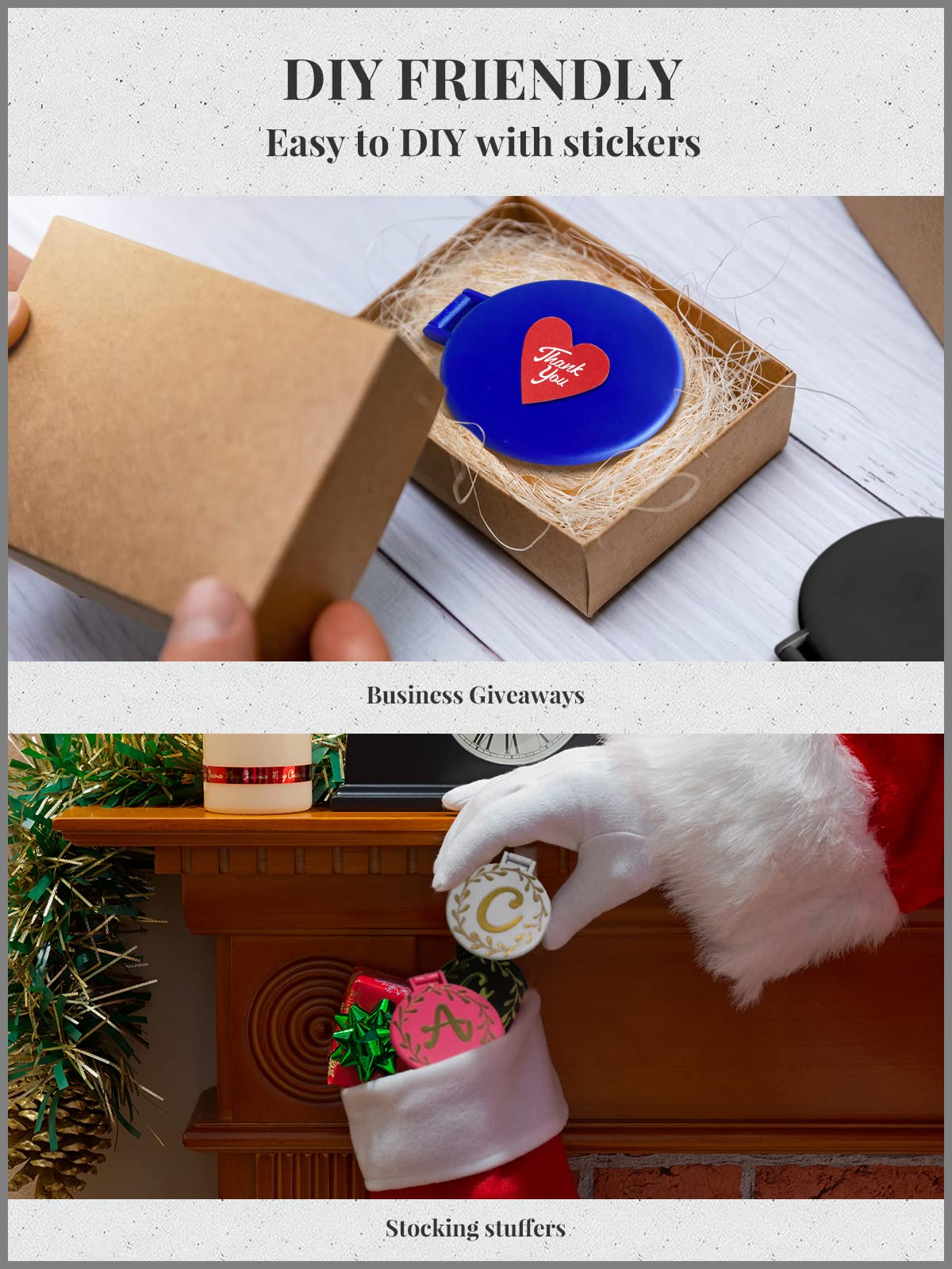 Getinbulk 144 Pcs Compact Mirrors Bulk, Round Pocket Makeup Mirror for Purse(4-Color)