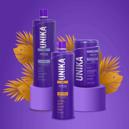 AGILISE UNIKA Hair Straightening Cream, Brazilian Blowout Products, Formaldehyde-Free Hair Straightener Cream, Smoothing for Straight Hair, Straightening Hair Products, Ojon Oil - 33.8 fl oz / 1L