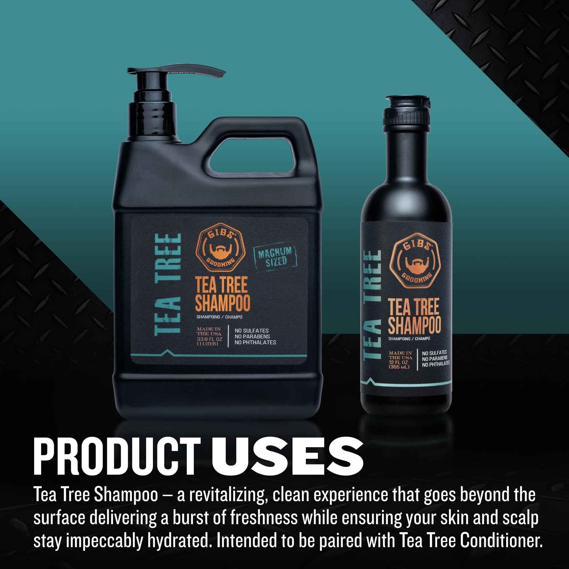 GIBS Tea Tree Liter Set - Shampoo and Conditioner