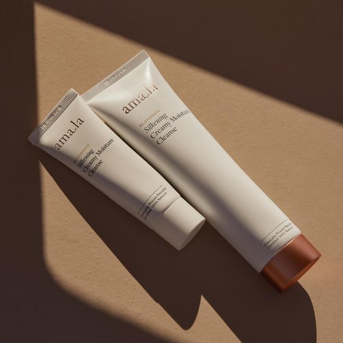 Amala Silkening Creamy Moisture Cleanse - Gentle Facial Cleanser Dissolves Impurities, Lifts Makeup, Clears Pore-Clogging Debris - AHAs & Plant Seed Oils (150ml)