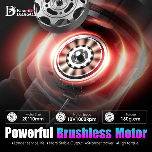 Kiss Of Dragon TRAVELER-T1 Cordless Tattoo Machine with 42mm Grip Brushless Motor Pen Professional 2000mAh Battery