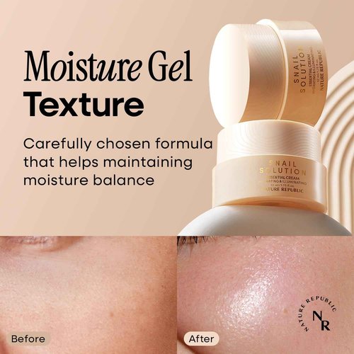 Nature Republic Snail Mucin Toner Emulsion Cream Set - Korean Skincare, Hydrating with Niacinamide, Face Moisturizer, Moisturizing Skin Care, Glow, Mucus