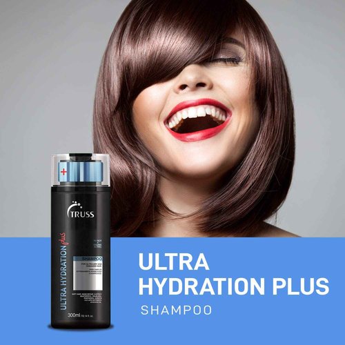 TRUSS Shock Repair Hair Treatment 4 Week Supply Bundle with Ultra Hydration Plus Shampoo for Dry Hair