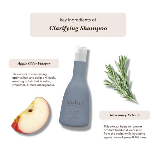 SHIBUI Clarifying Shampoo, Deeply Cleanses, Purifies & Enhances Shine, Color-Safe & Silicone-Free, 33.8 Fl Oz