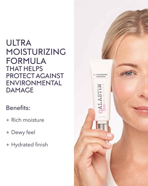 ALASTIN Skincare Ultra Nourishing Face Moisturizer Cream (2 oz) | Daily Hydrating Lotion For Dry Skin | Supports New Collagen & Elastin Production