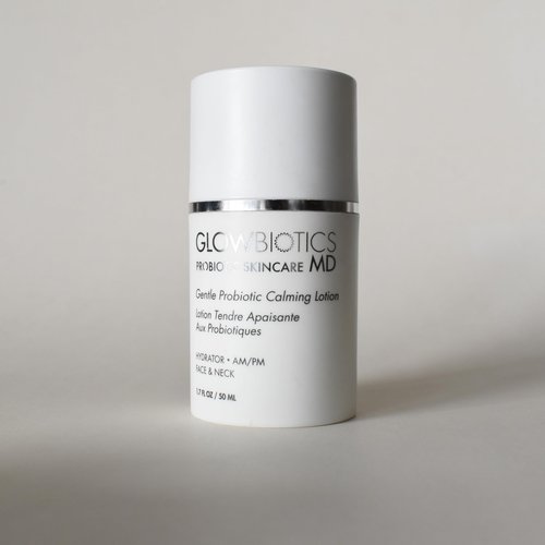 Glowbiotics Gentle Probiotic Calming Lotion: Lightweight Peptide & Probiotic Moisturizer for Sensitive Skin | With Hyaluronic Acid, Niacinamide & Ceramide-Rich Safflower Oil