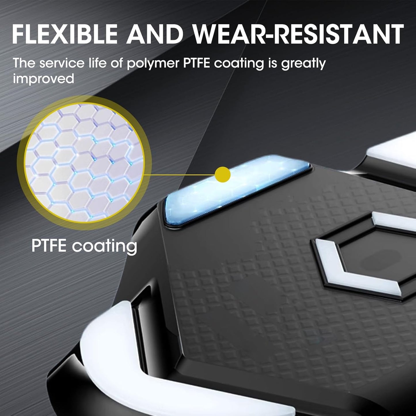 2 Pack G Pro 2 Lightspeed Wireless/G Pro Wireless Gaming Mouse Feet Sliding Stickers, Mice Glass Skates Pad Compatible with Logitech Mouse Feet Replacement (Glide Mice Skates, White PTFE)