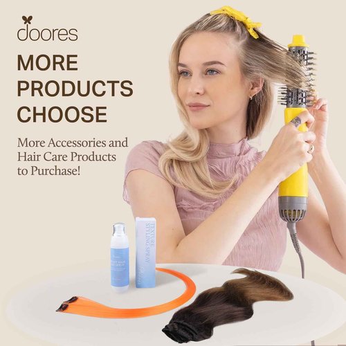 DOORES Clip in Hair Extensions Human Hair Extensions, Balayage Dark Brown to Chestnut Brown 120g 7pcs 18 Inch Real Human Hair Extensions Clip in Straight Remy Silky Weft