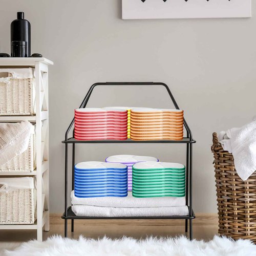 Cheecen 60 Pairs Disposable Slippers Bulk Non Slip Velvet Spa Slippers Soft Closed Toe Thick Travel Slipper for Guest Hotel Indoor House Home Wedding Bedroom Rainbow Gay Pride Party Supplies