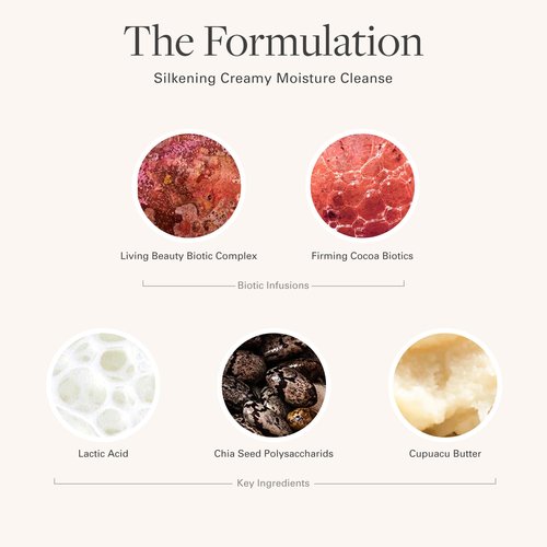 Amala Silkening Creamy Moisture Cleanse - Gentle Facial Cleanser Dissolves Impurities, Lifts Makeup, Clears Pore-Clogging Debris - AHAs & Plant Seed Oils (150ml)