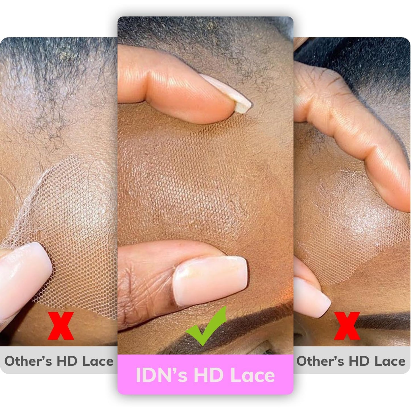 IDN BEAUTY SKINLIKE REAL HD 5x5 Lace Closure Human Hair 14 Inch Body Wave Closure Bleached Single Knots 5x5 Closure Ultra-thin HD Lace Closure Virgin Human Hair 0.1 mm Pre Plucked Hairline Closure