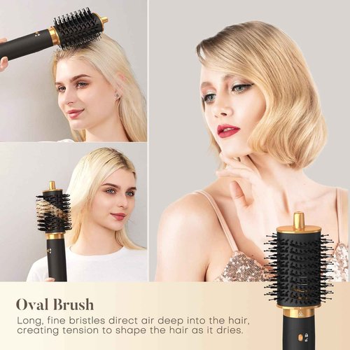 SUPGALIY Air Styler 5 in 1, Hair Dryer Brush & Multi-Styler with 110,000 RPM High-Speed Powerful Motor, Auto-Wrap Curler, Cushion Massager, Oval Brush, Diffuser, Nozzle Attachment