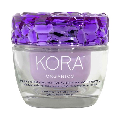 KORA Organics Plant Stem Cell Retinol Alternative Moisturizer, Active Retinol Alternative Smooths Wrinkles & Firms Skin, Face Moisturizer for Women & Men, Certified Organic, Cruelty Free, 1.69 fl oz