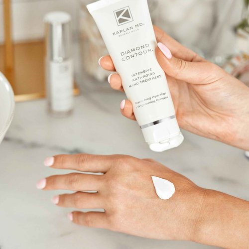 KAPLAN MD Diamond Contour Intensive Anti-Aging Hand Treatment, Quenching Hydration + Brightening Complex, 3.4 fl oz / 100ml