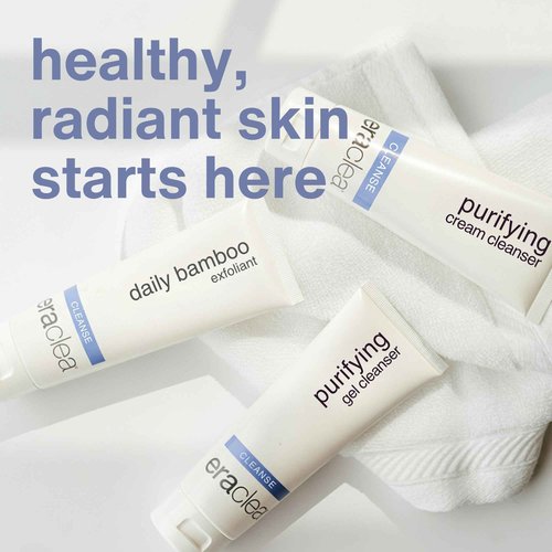 eraclea Daily Bamboo Exfoliant, Gentle Exfoliating Face Wash with Lactic Acid and Hyaluronic Acid. Removes Oil and Impurities to Reveal Even Skin Tone and Texture, For All Skin Types (4 fl oz)