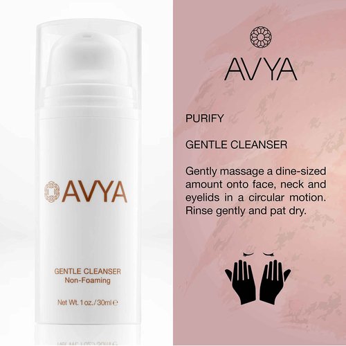 Avya Skincare Discovery Starter Set | Anti-Aging | Gentle Cleanser (15ml) + Anti-Aging Power Serum (10ml) + Eye Bright Cream (5ml) + Night Moisturizer (10ml)