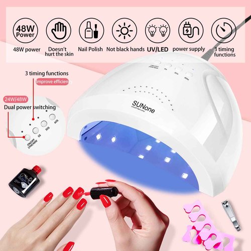 MeiBoes Gel Nail Polish Kit for Women with 6 Colors Extension Poly Nail Gel set, 48W UV Lamp, 12pcs nail polish set with Base Coat and Top coat,Professional Manicure Tool for Home DIY Salon