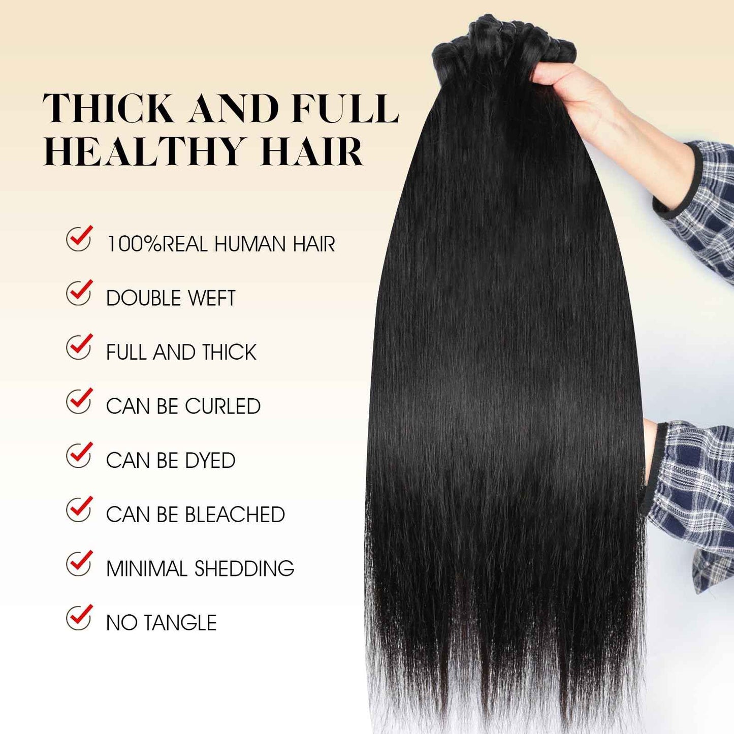 Human Hair Bundles with Closure Straight(16 18 20 +14,Free Part) Closure with 3 Bundles Brazilian Virgin Hair 16A Extensions with Pre Plucked with Baby Hair 4X4 HD Lace Closure Natural Black Color