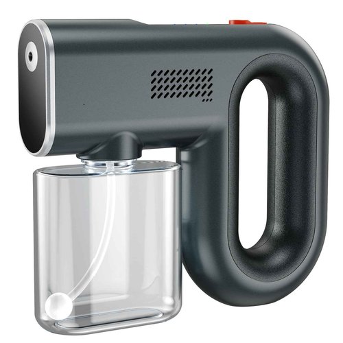 Professional Spray Tan Machine - 3 Different Strength Spray Levels - 40Min Long Lasting - Portable and Rechargeable Cordless Spray Tan Gun for Self Tanning Travel Beach Salon Home Use Grey