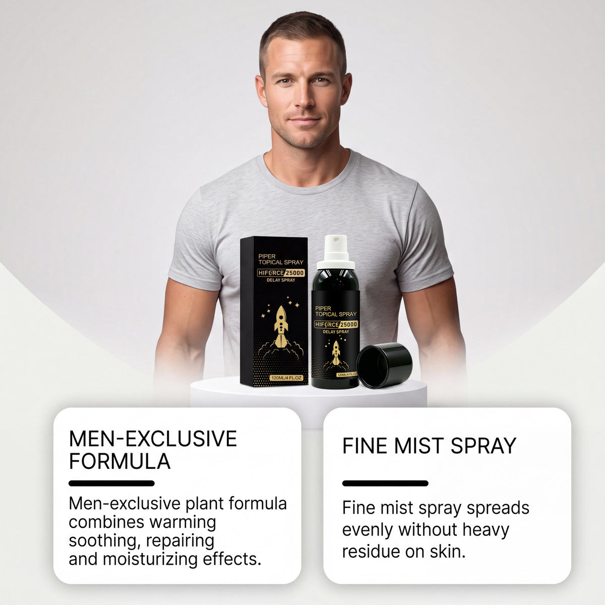 Men's Body Hydration Spray - 120ml Nourishing Care