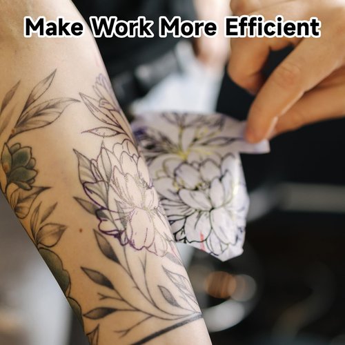 PokeLabel Wireless Tattoo Stencil Printer, Thermal Tattoo Printer Machine with 10Pcs Transfer Paper, Tattoo Printer for Skin Compatible with iPad Smartphone PC, Tattoo Transfer Printer