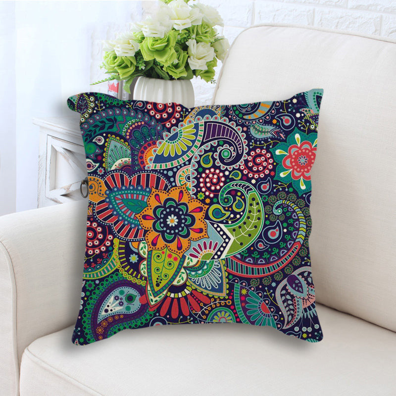 Peach Skin Pillowcase for Sofa Backrest Cover - Multiple Sizes & Styles