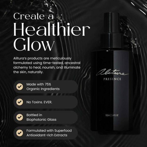 Alitura Presence Natural Fragrance – Clean, Unisex Perfume for Men and Women with Sandalwood, Cardamom & Ylang Ylang – Non-Toxic, Vegan, Long-Lasting Scent, 15ml