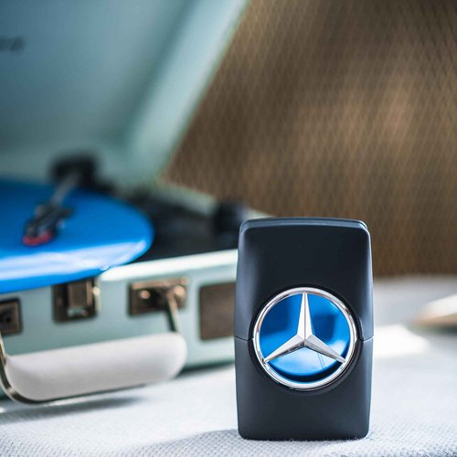 Mercedes Benz Man Gift Set - Iconic Fragrance with EDT Spray, Shower Gel, Aftershave for Men - Long Lasting Aromatic Woody Fruity Mens Cologne - 3 pc