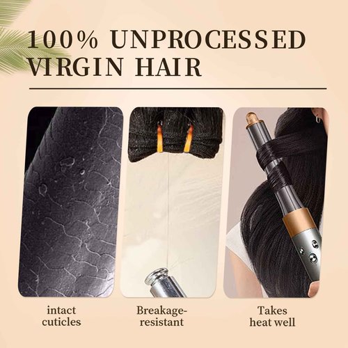 BLACKMOON Raw Human Hair Bundles, 16a Raw Indian Hair, 100% Unprocessed Virgin Straight Bundles, Triple Lifespan Than Regular Virgin Hair, 22 Inches Double Weft 100g/Bundle Natural Black